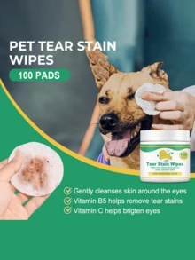Pet Eye Cleaning Wipes, Portable Pet Tear Stain Removal Wipes, Gently Remove Tear Stains And Eye Dirt, Relieve Eye Discomfort, Suitable For Cats And Dogs - View 5