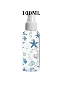 Blue Shell & Starfish Theme Refillable Spray Bottle - Reusable And Portable Spray Bottle/Travel Essential/Suitable For Essential Oils, Perfumes And Lotions/Ideal For Hair Salons, Kitchens, Bathrooms And Gardens/Suitable For Travel And Business Use (Pattern Placement May Vary) - Multicolor - View 10