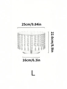 Giá trưng bày bánh bằng acrylic chất lượng cao với tua rua pha lê, thích hợp cho các bữa tiệc ngày lễ, bàn tráng miệng, đám cưới, kỷ niệm, tiệc mừng em bé, ngày Valentine và các dịp khác. - Trong sáng - Xem 17