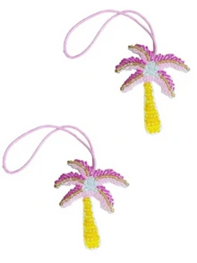 Handmade Beaded Palm Tree Keychain - Bohemian Beach Party Favor, Keychain Or Bag Charm - Perfect Gift For Travel & Everyday Use, Palm Tree Jewelry - Multicolor - View 18