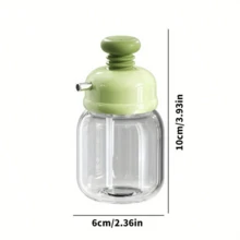 100ml Pump Dispenser Oil Bottle, Plastic Vinegar Bottle Oil Pot, Leak-Proof Easy-Clean Hanging Seasoning Container, Suitable For Home Kitchen, Restaurant, Cooking, Baking, Grilling, Camping And Daily Use, Essential Kitchen Accessory, Grandma Gift - Multicolor - View 4