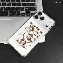 1 Piece Transparent TPU Shockproof Printed Case Compatible With IPhone  POCO  Honor - Clear - View 3