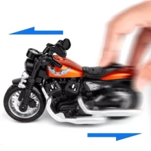 Miniature Diecast Motorcycle Toy For Children And Collectors With Sound, Light, And Friction - Powefull 36 Azul - View 5