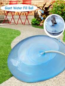 1pc Inflatable Transparent Bubble Ball, TPR Blow Up Balloon Toy (Random Color) - Multicolor - View 6