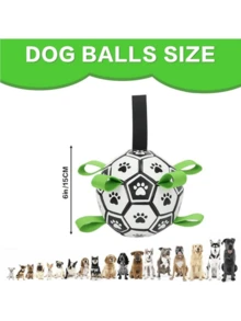 1 Stück/3 Stück Hunde Interaktives Spielzeug Set, strapazierfähiger Fußball und mit Luftpumpe, Haustier Spielzeug Set enthält hunderespezifischen Fußball, bunt, und praktische Luftpumpe. Fußball verfügt über Pfotenabdruck-Design, ist bunt, aus weichem Gummimaterial gefertigt, strapazierfähig und verschleißfest, geeignet für interaktives Training von mittelgroßen und großen Hunden, verbraucht effektiv die Energie des Haustiers, großartig zur Linderung von Langeweile - Verschiedenfarbig - Übersicht 12