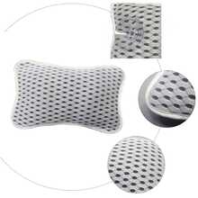1pc Bath Pillow For Tub, Breathable 3D Mesh Cloth,Slip Resistant Waterproof Bath Pillow, Neck And Back Support, With 2 Strong Suction Cups To Prevent Slipping, Relaxing Spa Essentials, Spa Pillow, Spa Accessory Fits Bathtubs Quick-Drying Design - View 6