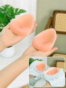 1 Cặp miếng độn ngực silicon, miếng độn nâng ngực vô hình, miếng độn mềm mại có thể tái sử dụng cho áo ngực và bikini dành cho nữ - Nhiều màu - Xem 5
