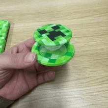 Giá đỡ điện thoại từ tính hình Creeper trong Minecraft, kiểu pixel, đa chức năng tiện dụng cho người thích nằm dài trên ghế sofa, giá đỡ vòng chống rơi để bàn. - Nhiều màu - Xem 6