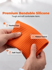 Giá đỡ điện thoại trên ô tô bằng silicon có thể gập lại (Mẫu 2026) - Có thể uốn cong và tạo hình - Giá đỡ điều chỉnh nhiều góc độ dành cho điện thoại, máy tính bảng và các thiết bị nhỏ. - A - Xem 8