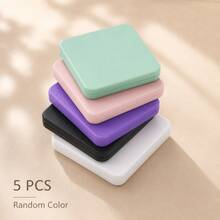 5pcs Portable Folding Makeup Mirror Set, 2.95 X 2.36in Double-Sided Compact Pocket Mirrors For Purse, Travel, Office, Lipstick Checks And Daily Makeup Touch-Ups - Random Color - View 12