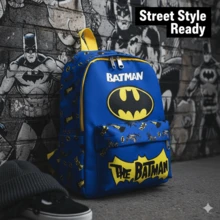 Warner Bros 3pcs WB Backpack Set, Casual Backpack, Fashion Student Backpack With Printed Pattern, Large Capacity Outdoor Backpack, Cute Cartoon Backpack, Suitable For Back To School, Halloween, Christmas Gifts - Multicolor - View 9