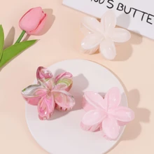 3 chiếc kẹp tóc hình hoa, phụ kiện tóc tươi tắn và ngọt ngào, phù hợp với trang phục mùa xuân/hè, kiểu tóc hàng ngày, dự tiệc và phong cách ngày Valentine. - Nhiều màu - Xem 6