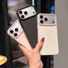 3件套复古磨砂多色软壳手机壳，兼容苹果17、16、15、14、13、12、11 Pro Max、Air - 彩色 - 查看 29