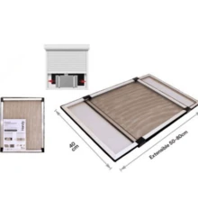 Mosquiteras horizontales ajustables, disponibles en varios tamaños y extensibles, recambios para el hogar - Multicolor - Ver 9