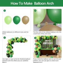 Minecraft Pixel Balloon Chain, Pixel War Game Latex Balloon Chain Party Decoration Supplies Set - 3 YEARS - View 3