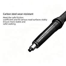 Bâtons de randonnée ultra-légers réglables, bâtons de marche antidérapants avec poignée ergonomique, bâtons de marche en aluminium légers pour hommes et femmes, idéaux pour le camping, le trekking et les sentiers de montagne - Noir - Voir 7