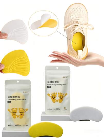Shoe Deodorizer Patches, Shoe & Sock Deodorizer Strips, Natural Shoe Deodorizer, Suitable For Shoes And Slippers, Long-Lasting Fresh Scent, Eliminates Odor, Easy To Use, Effectively Removes Shoe Odor