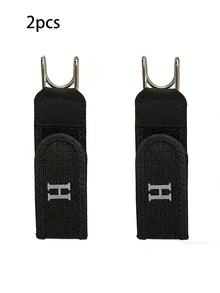 4pcs Buckle-Free Elastic Belt, Suitable For Tactical Gear And Daily Carry, Adjustable Invisible Buckle-Free Belt System, Belt Loop Accessories - Stainless Steel Buckle - View 11