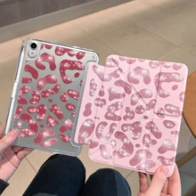 适用于 iPad 10 代的保护壳，双面图案，高透明亚克力背板，全包覆式保护，带笔槽，磁吸式闭合，Y 型折叠支架，A16 保护壳，兼容 iPad 11 代保护壳，9 代 10.2 英寸，8 代 10.2 英寸，Air 11 代平板电脑保护壳，Air 11 (M3)，Air 11 (M2)，Pro 11（2/3/4 代） - 無色 - 查看 2