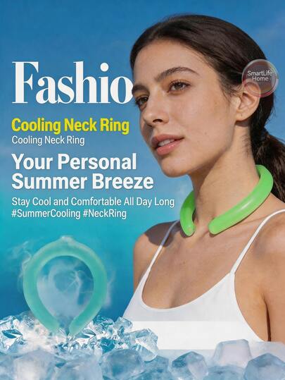 1pc Cooling Neck Wrap: Enhanced Ice Sensation Neck Wrap - Portable Cooling Product Suitable For Indoor And Outdoor Summer Activities, Effectively Relieves Discomfort From Heat Waves