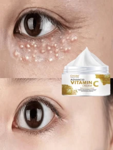 Crema hidratante rica en vitamina C, ácido hialurónico y vitamina E. Antienvejecimiento y antiedad natural, apta para hombres y mujeres. Promueve la producción de colágeno, ilumina el cutis, hidratación profunda, deja la piel tersa y luminosa. - Multicolor - Ver 6