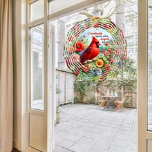 1 pieza Molinillo de viento decorativo rojo cardinal para exteriores, perfecto para el jardín y el patio. Presenta un diseño en 3D de un cardenal rojo, un regalo de Navidad ideal para hombres y mujeres (no incluye colgante), estilo aleatorio - multicolor - Ver 7