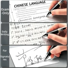 12支装黑色圆珠笔，专为办公和学生设计 - 0.5毫米速干顺滑软握笔杆，速干笔身，柔软握柄，符合人体工学设计，是记笔记和书写的理想之选，非常适合办公和学习，也是生日、圣诞节、万圣节、情人节、新年和送给朋友的绝佳礼物！复活节礼物 - 12pcs - 查看 6
