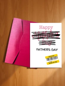 1pc Interesting Father's Day Card, Suitable For Teasing Father And Stepfather, "Happy Father's Day", Front With Delicate Texture, Back With Smooth Writing, High-Quality Father's Day Card - A - View 25