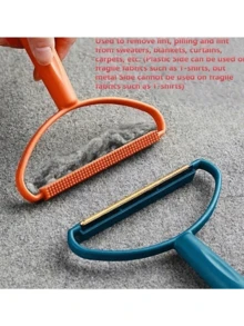 1/2 chiếc dụng cụ loại bỏ xơ vải cầm tay màu cam và xanh dương, lưỡi dao được phủ lớp đặc biệt, loại bỏ hiệu quả xơ vải và lông thú cưng, thích hợp cho quần áo, vải sofa, dụng cụ vệ sinh nhà cửa và thú cưng. - nhiều màu - Xem 5