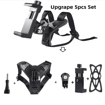 Soporte para teléfono de casco de motocicleta, adecuado para cámara de acción Hero 12/10/9/8/7, accesorios de cámara de motocicleta