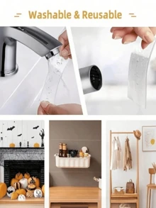 1 Cuộn băng keo hai mặt nano tái sử dụng 1/3/5/10M, độ bám dính cao, đa năng, có thể tháo rời và giặt được, thích hợp cho nhà/văn phòng/xe hơi, lý tưởng cho trang trí nhà cửa, dán tường, không gây hư hại. - Nhiều màu - Xem 4