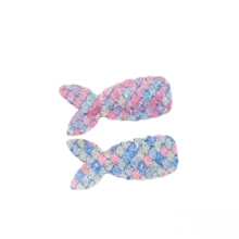 4 Peças Conjunto de Capa de Sereia Princesa com Lantejoulas, Capa com Lantejoulas, Presilha de Cabelo, Acessórios de Cauda, Conjunto de Fantasia de Princesa, Adequado para Fantasias, Páscoa, Halloween, Aniversário, Natal, Festa, Também um Pequeno Presente para Amigos - Capa grande de lantejoulas + grampo de cabelo + bolsa estilo rabo de peixe - Visão 5