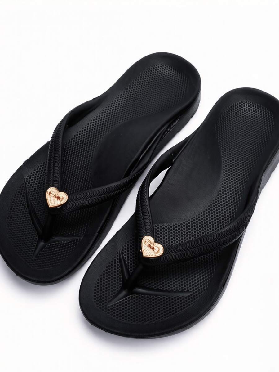Chanclas unisex con soporte de arco, pantuflas de unicolor para playa/hogar, adecuadas para primavera, verano y otoño
