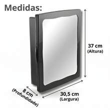 Master Bathroom Cabinet - Black - View 3