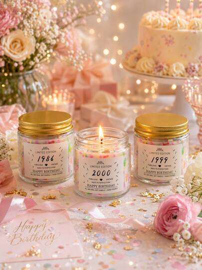 1 Nến thơm - Hình dáng hũ kẹo dễ thương, màu sắc tươi tắn. Mang lại hương thơm tươi mát và dễ chịu lâu dài. Một món quà thiết yếu cho mùa hè, Ngày của Mẹ, Ngày của Cha, mùa cưới và các lễ hội âm nhạc. Thích hợp để trang trí nhà cửa, tạo không gian phòng ngủ, tập yoga, thiền định, trang trí bàn làm việc và làm đạo cụ chụp ảnh, tô điểm thêm màu sắc và sự ngọt ngào cho bất kỳ không gian nào.