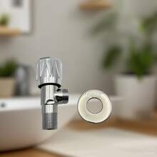 Válvula de ángulo principal de alta calidad y grosor reforzado, interfaz estándar universal de 1/4", sellada y a prueba de fugas, adecuada para cocina, baño, balcón, calentador de agua, inodoro, entrada de agua de lavadora - Popularidad - Ver 5