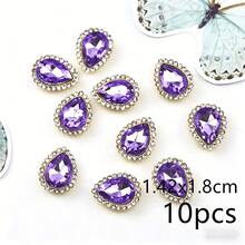 10-50pcs Oval Rhinestone Rings, Sewing Rhinestones For Clothing, Hats, Shoes, Bags, Accessories, Colorful Set, Sparkling Decoration For Wedding, Party, Jewelry Making, Teacher's Day, Mother's Day Gifts - Multiple Styles - View 14