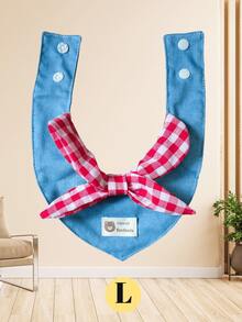 1 Piece Fashion Plaid Pet Triangle Bib For Small, Medium And Large Dogs And Cats, Dog Clothing, Pet Apparel, Made Of Soft Cotton Material With Adjustable Elastic Cord, Easy To Wear Fixed, Can Be Used As Pet Drool Bib Or Daily Accessory For Party, Travel, Photography Or DIY Decoration. - Multicolor - View 15