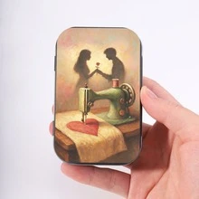 1pc Cartoon Pattern Metal Storage Tin Box - Durable Rectangular Travel Storage Box, Suitable For Jewelry, Cards, Small Items, Portable Sewing Needle & Button Storage Box, Portable Home Gift - Cartoon - View 17
