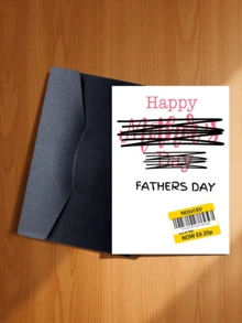 1pc Interesting Father's Day Card, Suitable For Teasing Father And Stepfather, "Happy Father's Day", Front With Delicate Texture, Back With Smooth Writing, High-Quality Father's Day Card - A - View 23