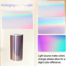 Giấy dán nhiệt hologram, nhãn tự dính màu bạc/vàng/xanh lam/tím, nhãn dán nhiệt lấp lánh dùng cho mã vạch, thư từ, logo và DIY, tương thích với máy in mini C9/C15/C19/X5/X6/T02/M02. - Xem 8
