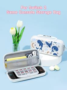 1pc Ocean Whale Pattern Switch Protective Case, Suitable For Switch OLED/Switch NS, Switch Game Console Storage Bag, Battery Version Game Console Accessories Protective Cover, Best Gift For SWITCH Players - Multicolor - View 5