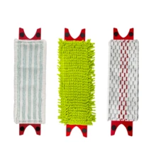 1/2/3/4pcs (Mop Not Included) Replacement Mop Pads Compatible With Ultramax Turbo 2-In-1 Mop, Easy Assembly, Reusable Washable Super Absorbent Microfiber Cleaning Cloth Suitable For Bathroom And Kitchen, Christmas & Halloween - Red Gray - View 12