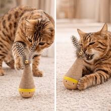 This Fun Self-Rolling Cat Toy, Feather Shaker, And Indoor Cat Teaser Provides Exercise And Entertainment For Cats Of All Breeds And Sizes. No Batteries Required, Made Of Synthetic Feathers, This Self-Rolling Cat Toy Features A Feather Bell That Makes A Sound, Is Scratch-Resistant And Bite-Resistant, And Is Perfect For Cats To Entertain Themselves. - View 7