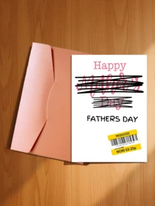 1pc Interesting Father's Day Card, Suitable For Teasing Father And Stepfather, "Happy Father's Day", Front With Delicate Texture, Back With Smooth Writing, High-Quality Father's Day Card - A - View 21