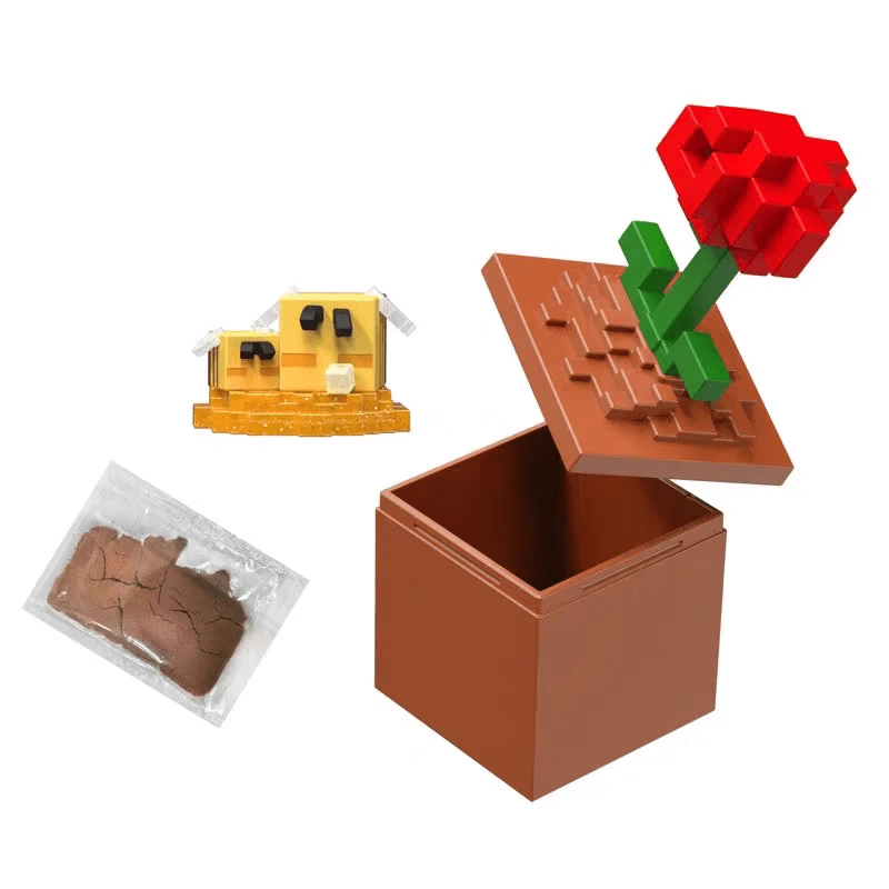 Mattel 美泰官方Minecraft迷你人偶采矿系列 - 儿童积木玩具套装及收藏模型，粉丝正版礼物 - 彩色 - 查看 1