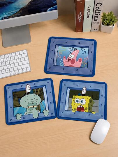 SpongeBob SquarePants 方裤子鼠标垫，适合办公、居家及节日送礼