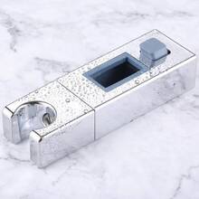 Tatukiko ABS Replacement Part, Sturdy Bathroom Shower Installation Bracket, Adjustable Shower Rod Head Slider Support Base - Silver - View 5