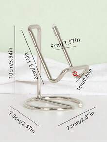 1 pieza Soporte de teléfono de metal, soporte de escritorio universal, soporte vertical, diseño minimalista portátil, soporte estable para teléfono inteligente y tableta, soporte de visualización sin manos, adecuado para oficina, cocina, estudio, estantería multifuncional, ideal para usuarios de oficina en casa, estudiantes y profesionales. - Multicolor - Ver 2