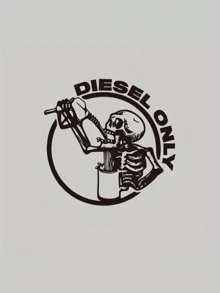 Funny Skull Fuel Label Sticker, Vinyl Fuel Tank Cap Decal, Car Modification/Computer Decoration Sticker - A - View 6